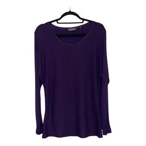 Neiman Marcus Deep Purple Light Sweater